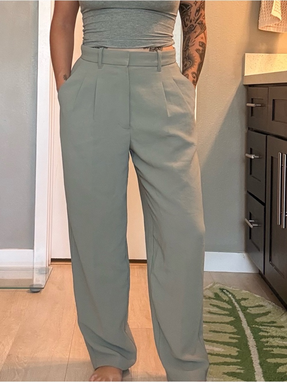 Wilfred Carrot Pant in Basalt Grey